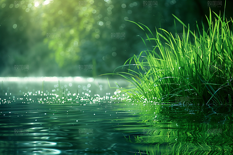 狗尾巴草高清草地摄影图