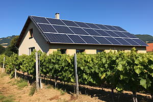 光伏太阳能板绿色清洁能源摄影图