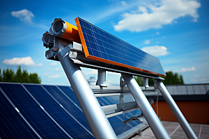 光伏太阳能板高清低碳摄影图
