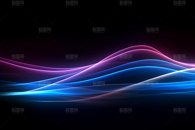 光线波长科技感现代背景图