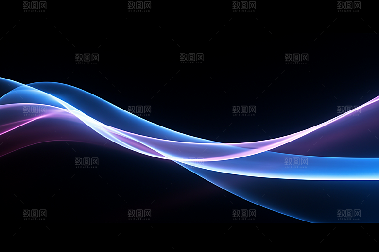 光线波长彩色粒子背景图