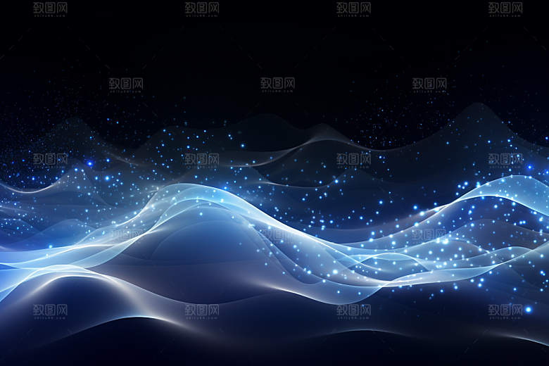 光线波长彩色光波背景图