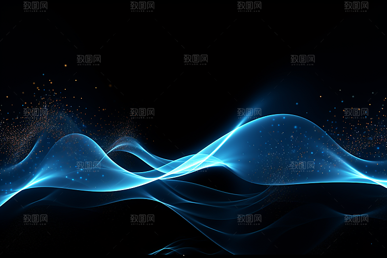 光线波长彩色渐变背景图