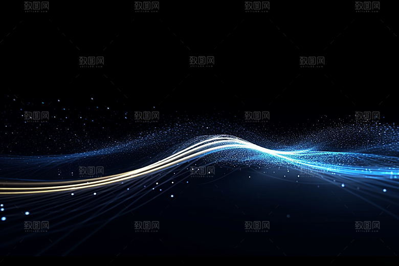 光线波长光波未来感背景图