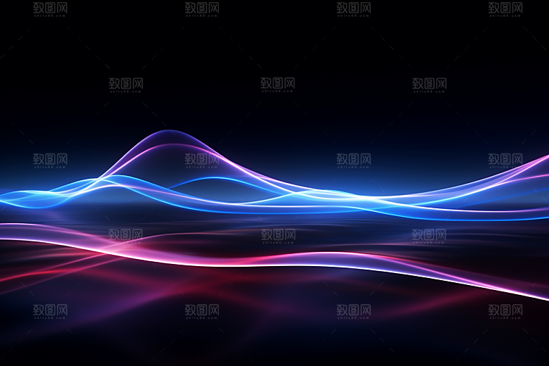 光线波长光束抽象背景图