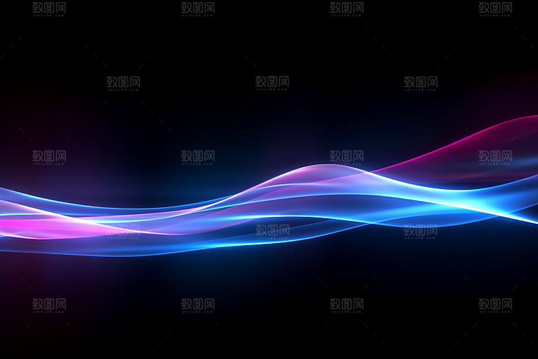 光线波长粒子彩色背景图