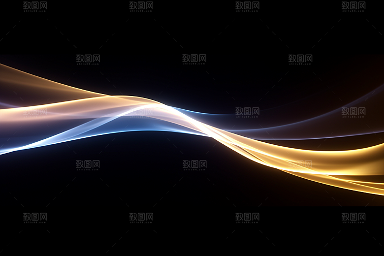 光线波长科技感彩色背景图
