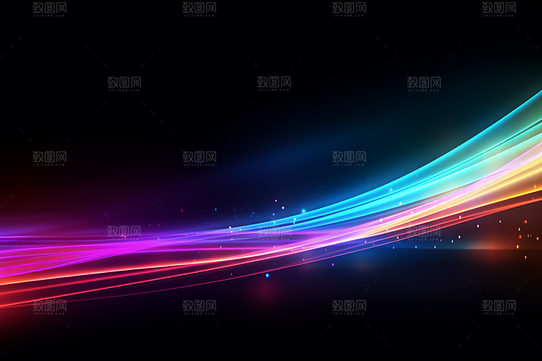 光线波长波浪光束背景图