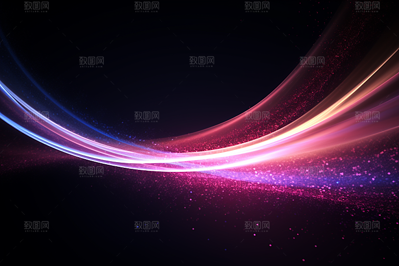 光线波长渐变光束背景图
