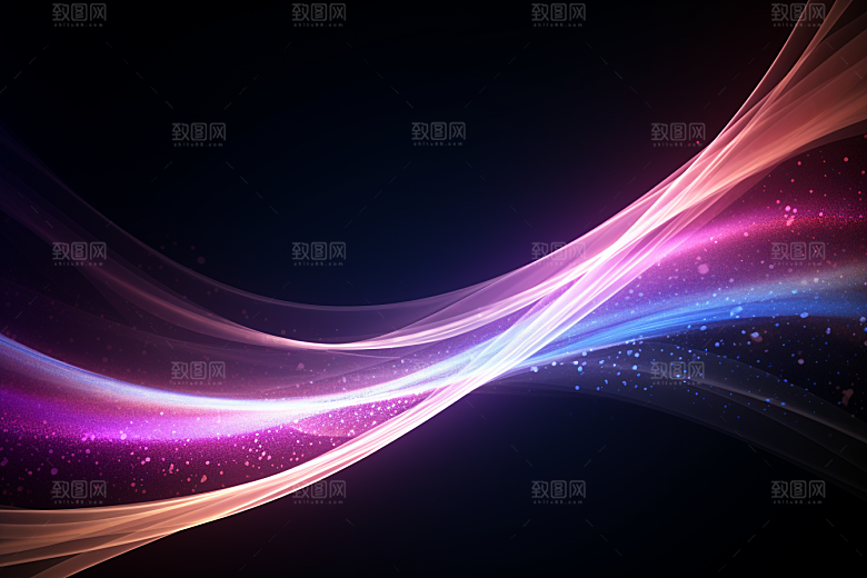 光线波长现代抽象背景图