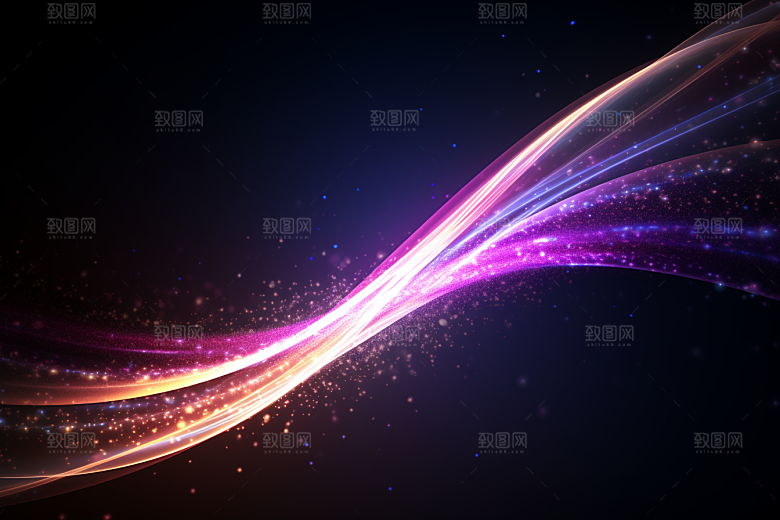 光线波长光波粒子背景图