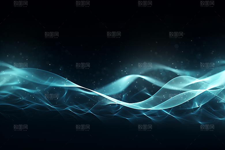 光线波长渐变电波背景图