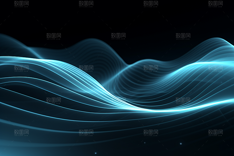 光线波长波浪电波背景图