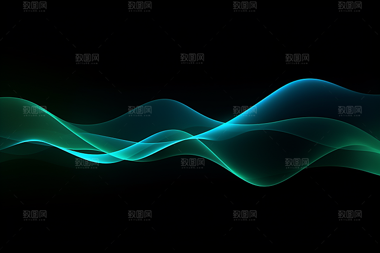 光线波长未来感现代背景图