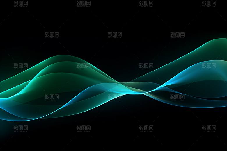 光线波长波浪电波背景图
