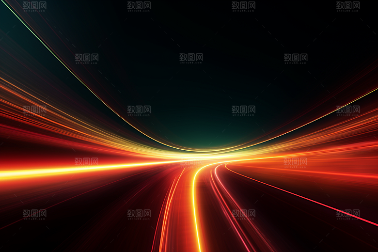 光线波长光束彩色背景图