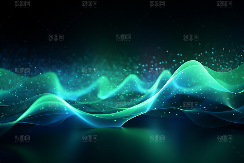 光线波长现代科技感背景图