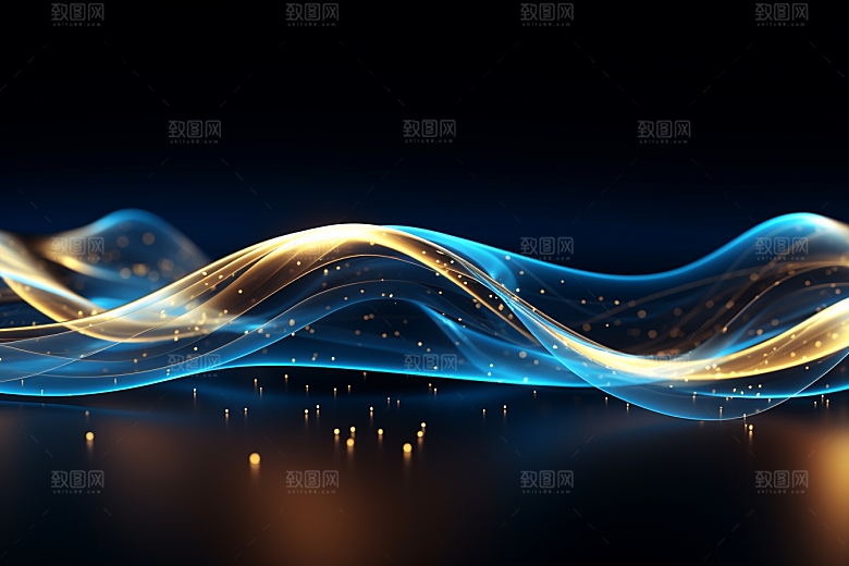 光线波长高清未来感背景图