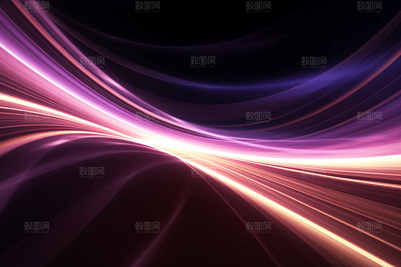 光线波长彩色科技感背景图