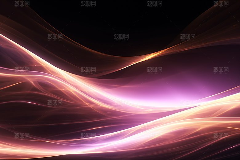 光线波长现代科技感背景图