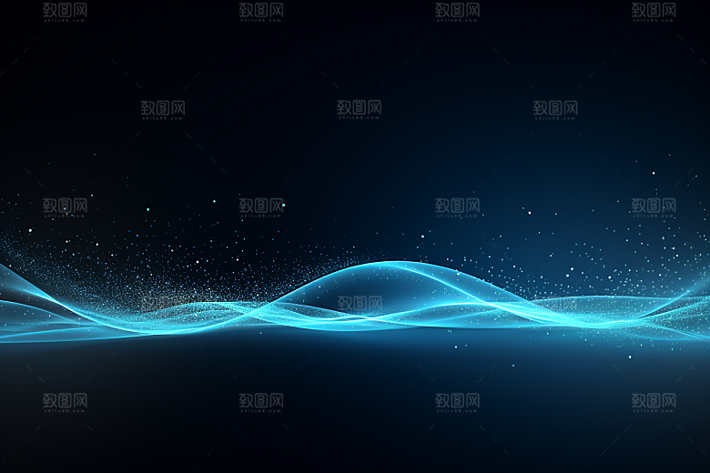 光线波长高清波浪背景图