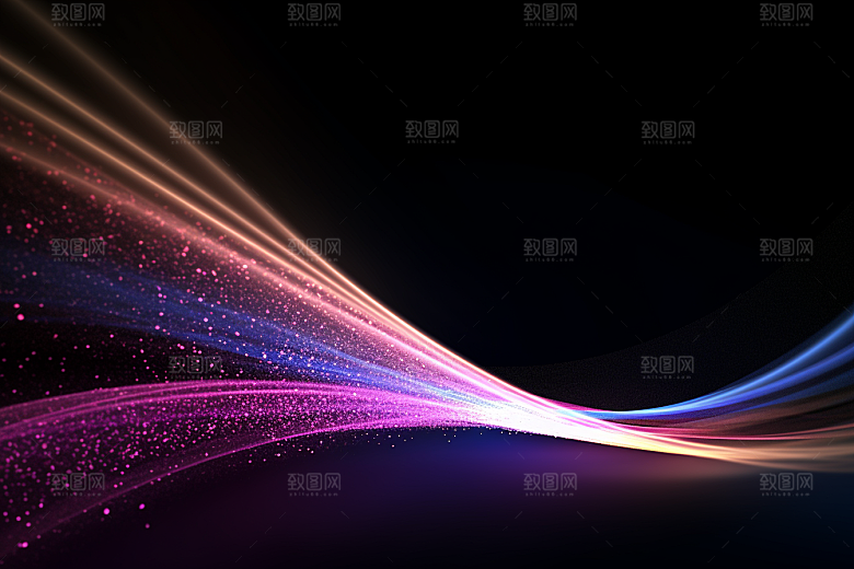 光线波长抽象渐变背景图