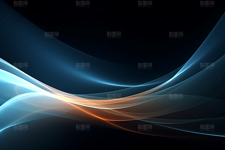 光线波长科技感渐变背景图