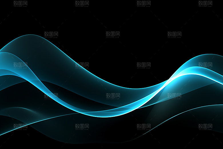 光线波长现代电波背景图