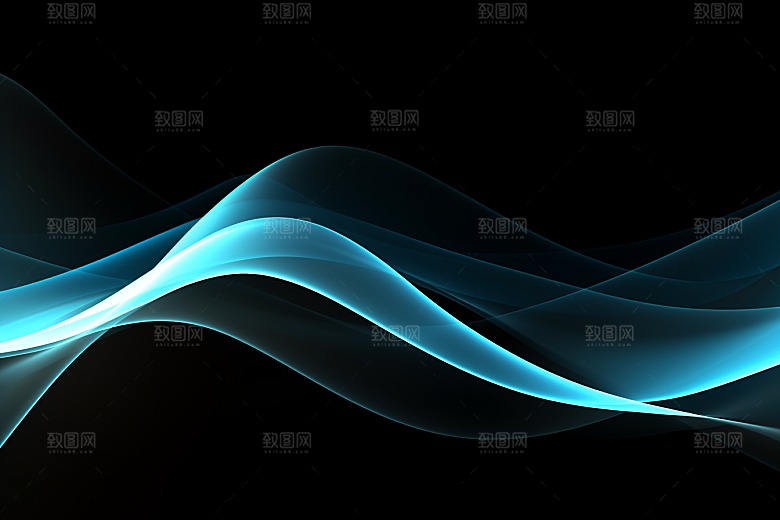 光线波长未来感抽象背景图