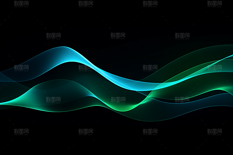光线波长电波未来感背景图