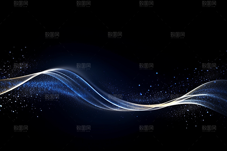 光线波长未来感彩色背景图