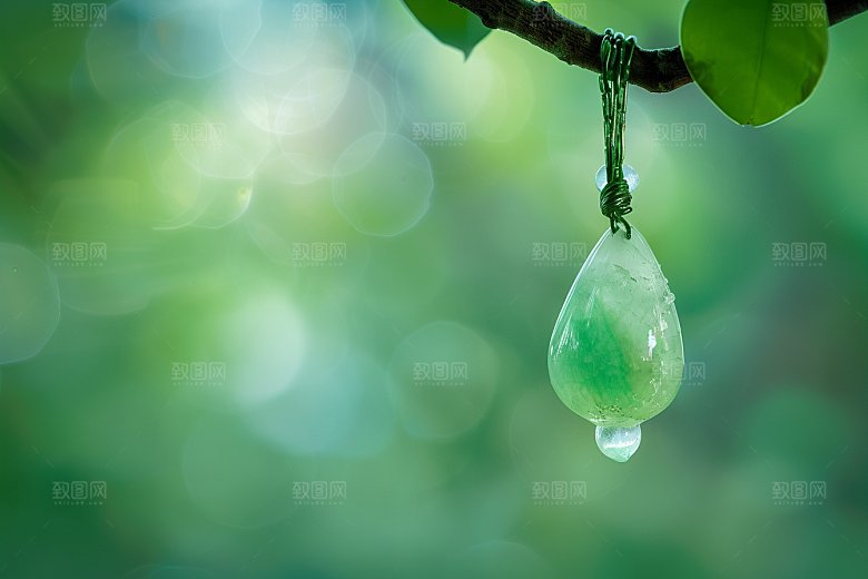 玉石古董绿色素材