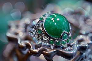 玉石珠宝绿色素材