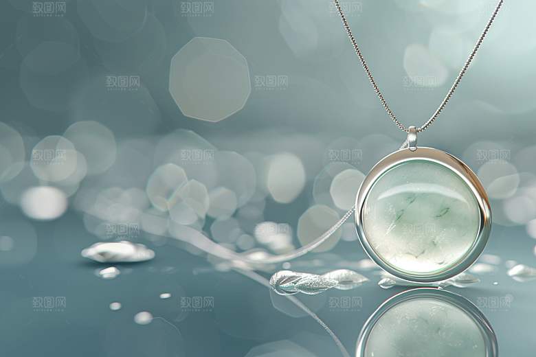 玉石晶莹剔透禅意素材