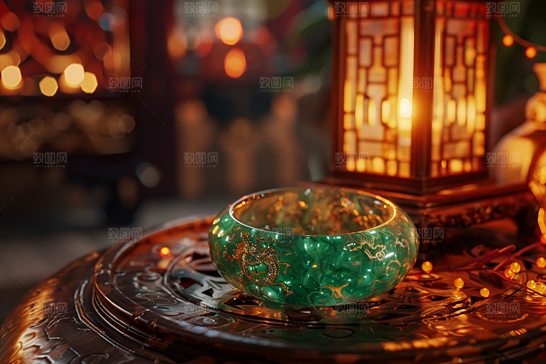 玉石饰品晶莹剔透素材