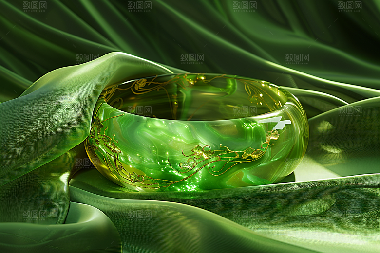 玉石珠宝古董大气素材