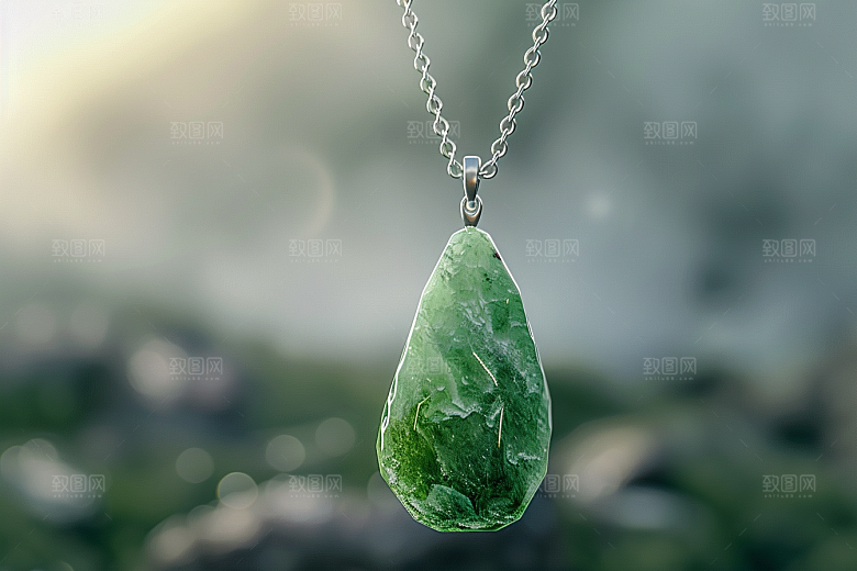 玉石珠宝光泽通透素材