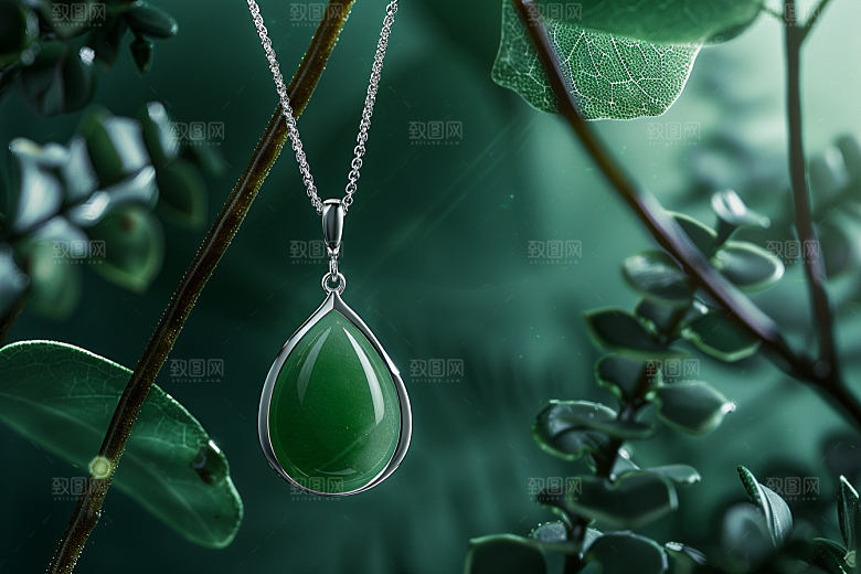 玉石珠宝润泽奢侈品素材