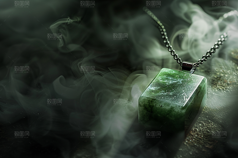 玉石珠宝古董绿色素材