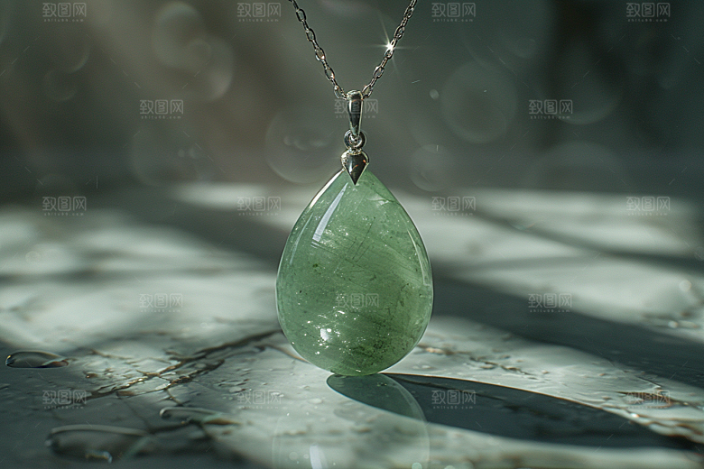 玉石珠宝光泽美玉素材