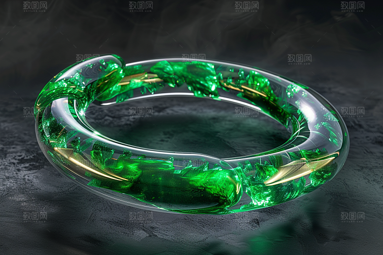 玉石珠宝润泽通透素材