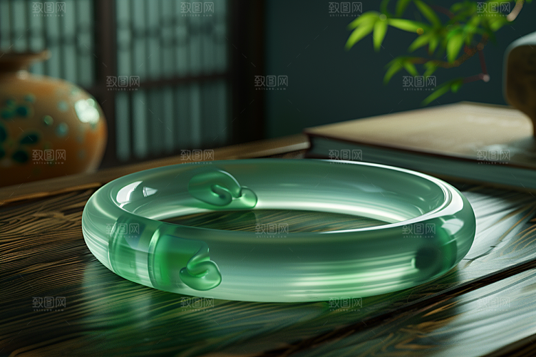 玉石珠宝奢华绿色素材