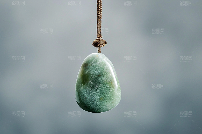 玉石珠宝绿色光泽素材
