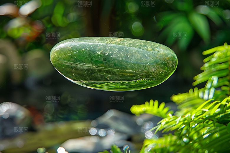 玉石珠宝通透光泽素材