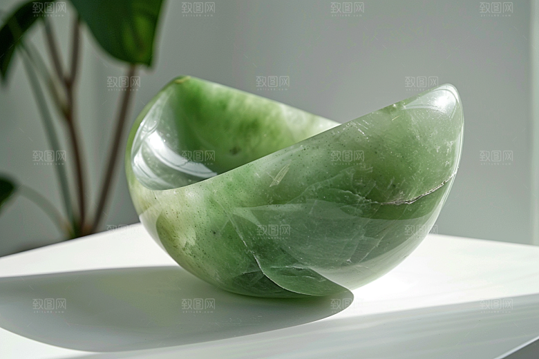 玉石珠宝美玉润泽素材