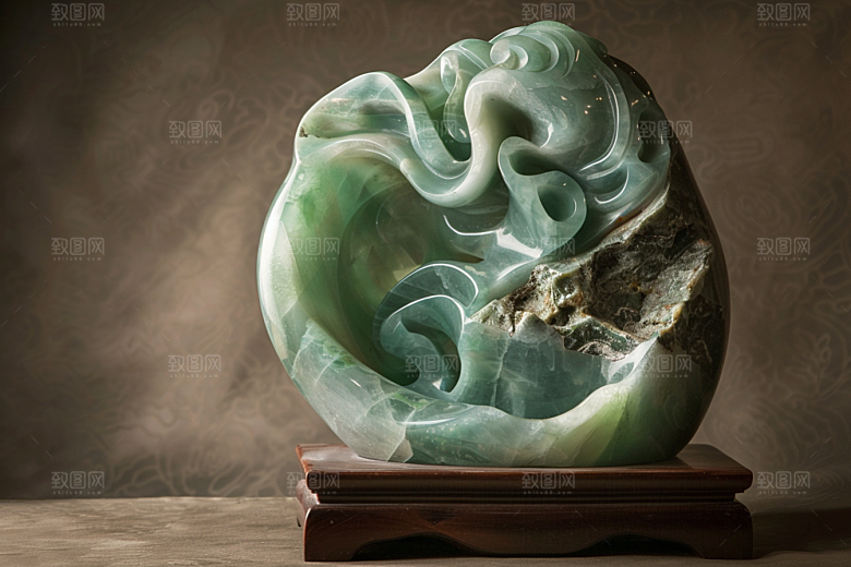 玉石珠宝光泽润泽素材