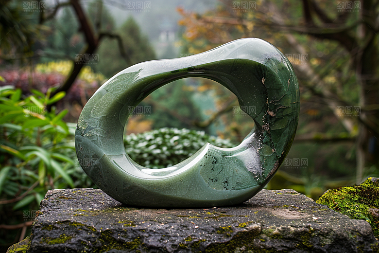 玉石珠宝精致绿色素材