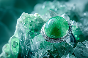 玉石珠宝绿色精致素材