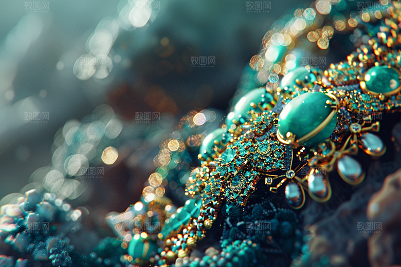 玉石珠宝通透高清素材