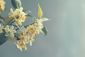 桂花植物花卉摄影图